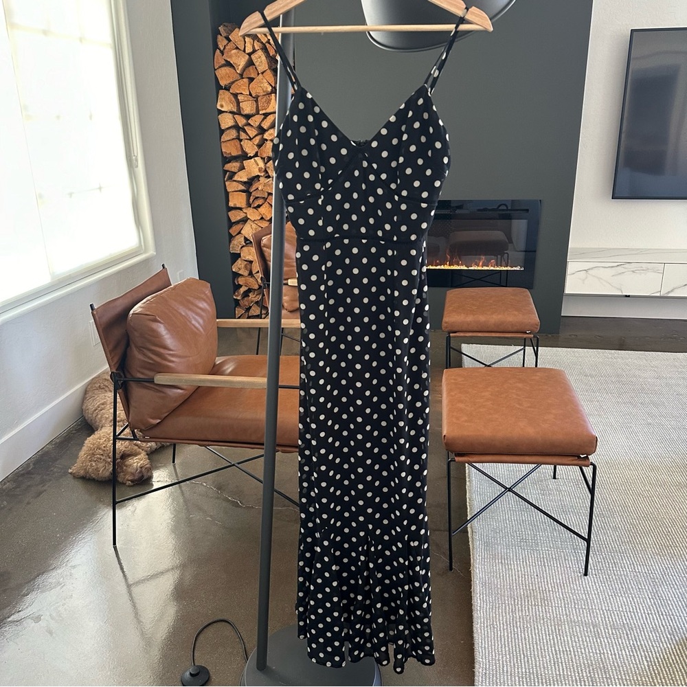 Lulus polka dot cami dress